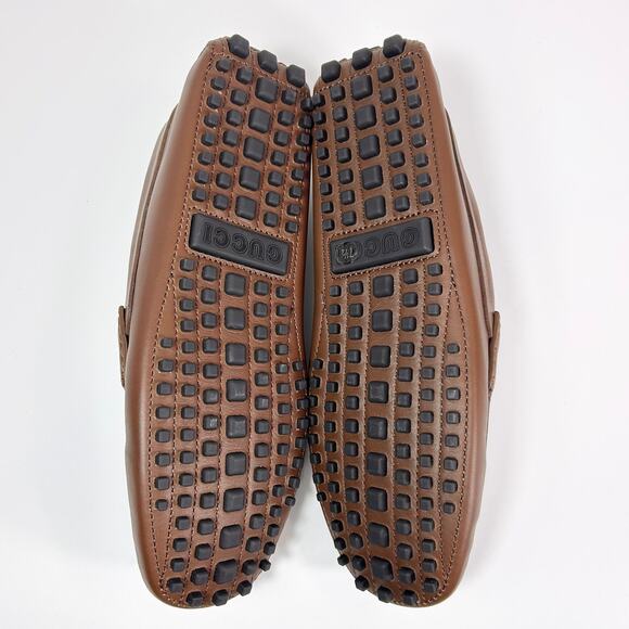 Gucci Interlocking G Driver Leather Loafer - Men’s 8 - Picture 5 of 8